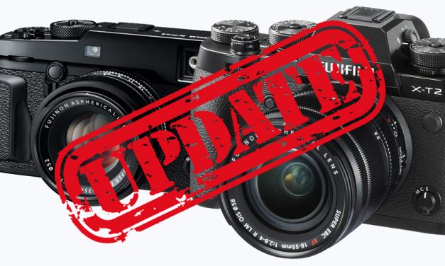Fujifilm aktualisiert Firmware für X-T2, X-Pro2 und einige Objektive