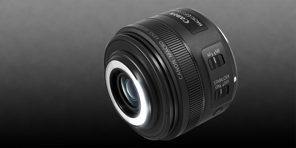 Canon stellt EF-S 35mm 1:2.8 Macro IS STM mit integrierter Leuchte vor