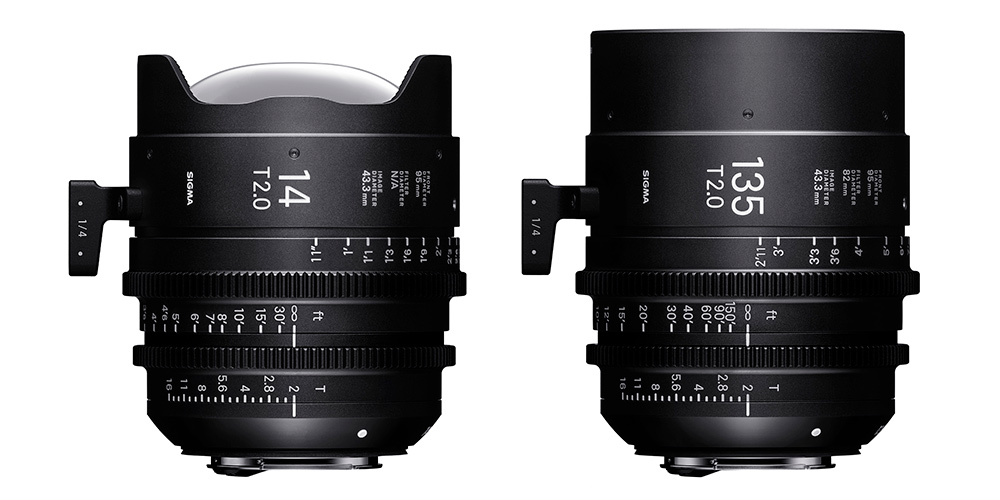 Sigma erweitert sein Angebot an Cine-Objektive um 14 mm und 135 mm
