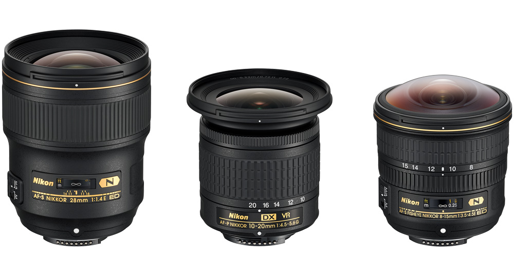 Neu von Nikon: 28 mm 1:1,4E ED, 8-15 mm 1:3,5-4,5E ED und DX 10-20 mm 1:4,5-5,6G VR