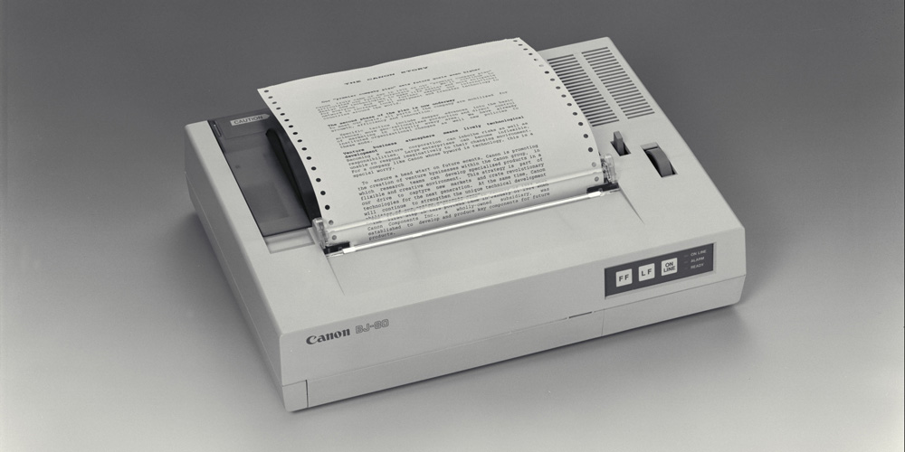 Canon feiert 40 Jahre Tintenstrahldrucker