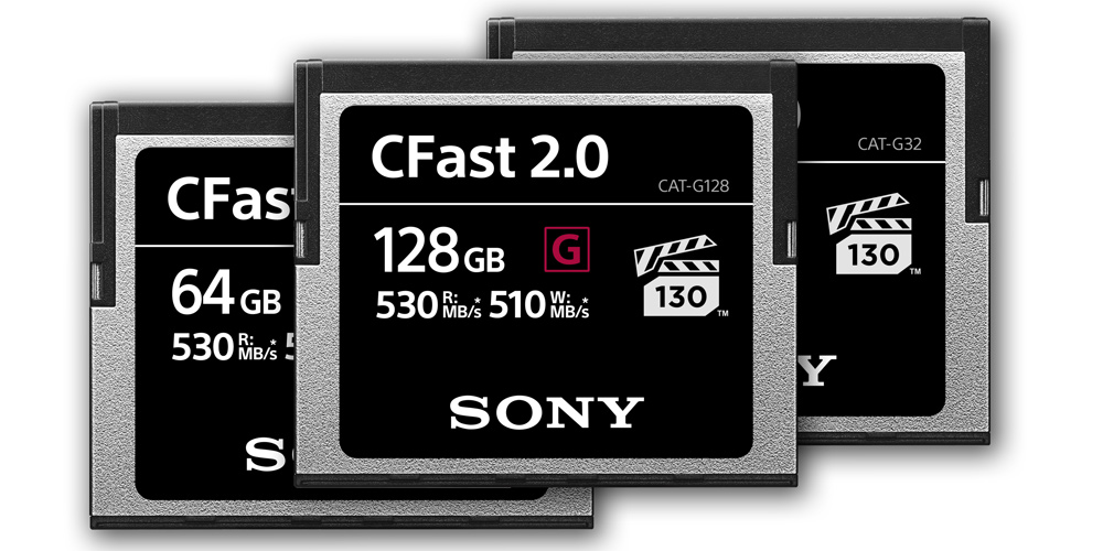 Sony präsentiert neue CFast-Karten mit bis zu 510 MB/s Schreibgeschwindigkeit