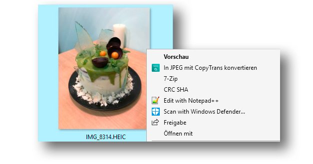 CopyTrans HEIC: Damit Windows HEIC-Fotos anzeigen kann