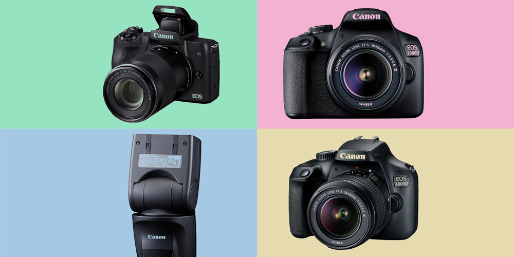 Neu von Canon: EOS M50 +++ EOS 2000D +++ EOS 4000D +++ Speedlite 470EX-AI