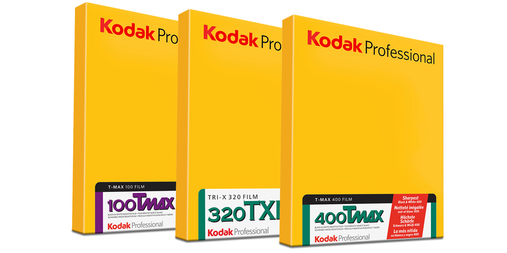 Kodak T-MAX- und TRI-X-Planfilme ab sofort als Box mit zehn Blatt erhältlich