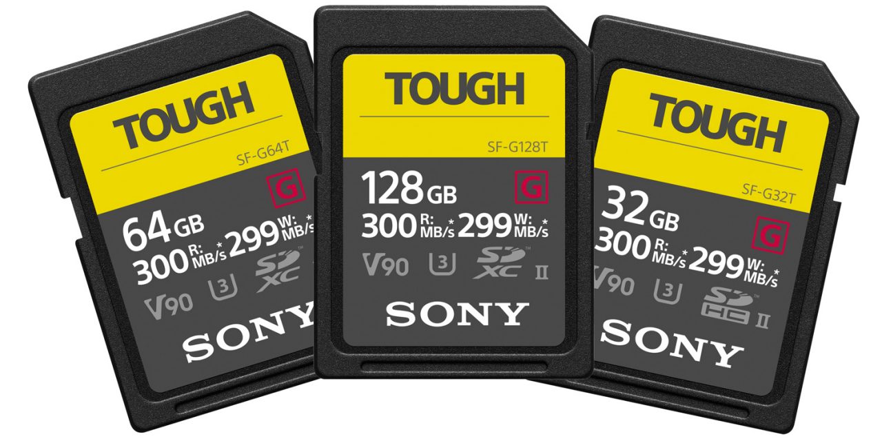 Sony SD-Karten der SF-G-Serie: UHS-II und wasserdicht