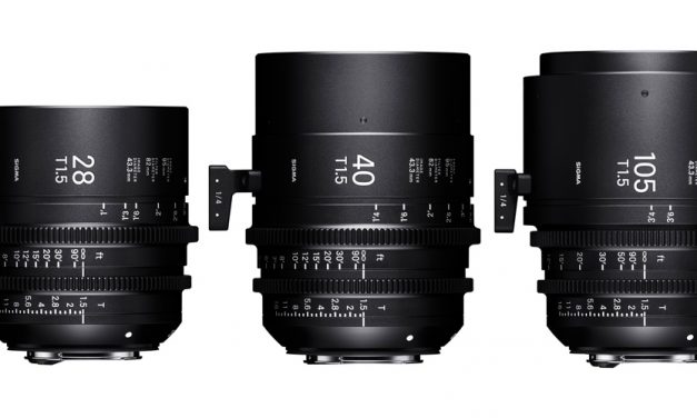 Sigma bringt Cine-Objektive 28mm T1.5, 40mm T1.5 und 105mm T1.5