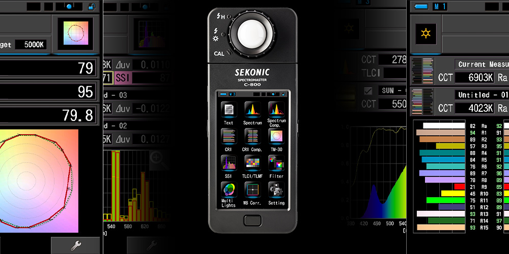 Sekonic C-800 Spectromaster: Farbtemperatur und Spektren von Lichtquellen messen