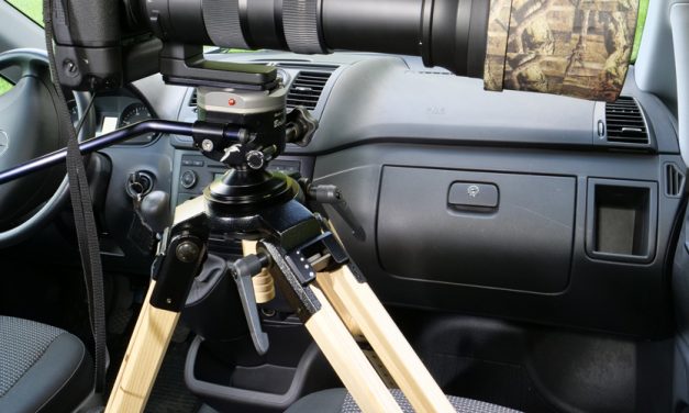 Berlebeach UNI-Auto – Eschenholzstativ für Aufnahmen vom Fahrersitz aus