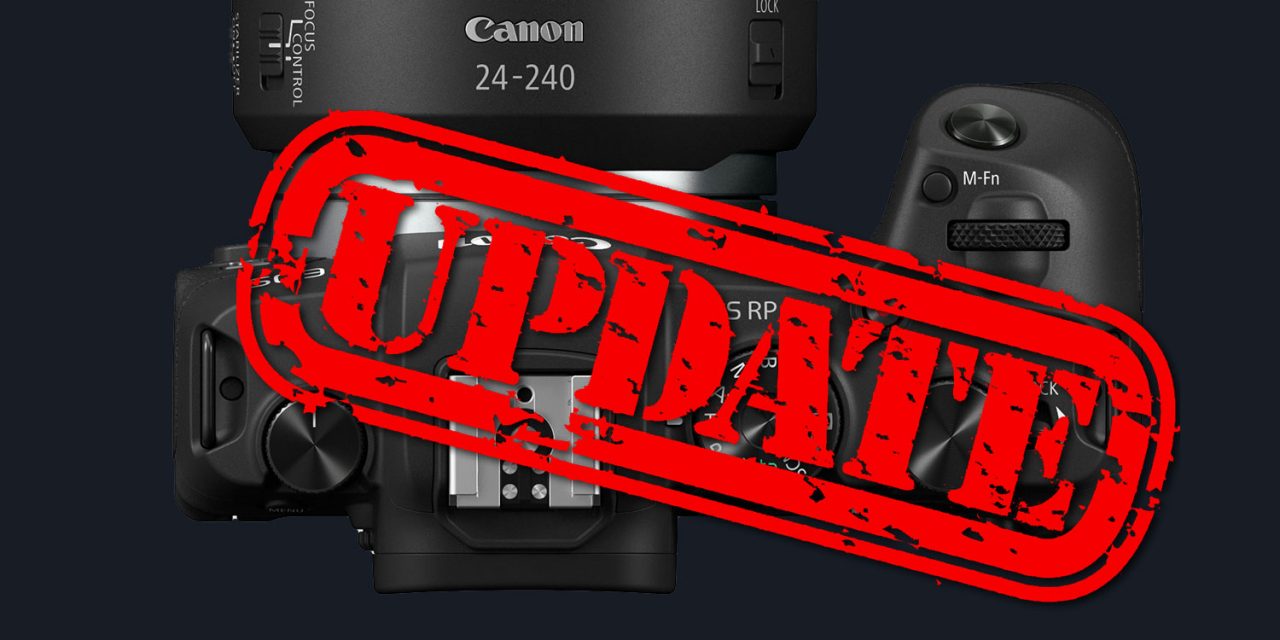 Für Canon EOS R und EOS RP: Firmware-Update veröffentlicht