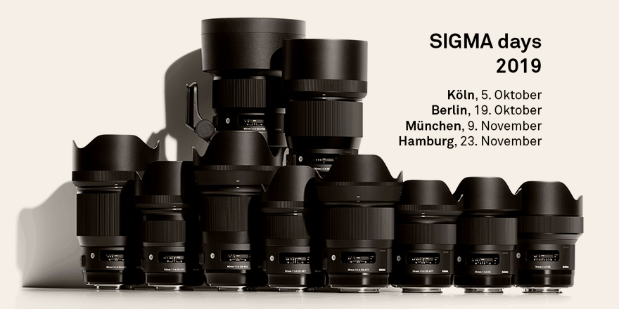 Sigma Days 2019 mit Workshops, Touch & Try und Live Shootings