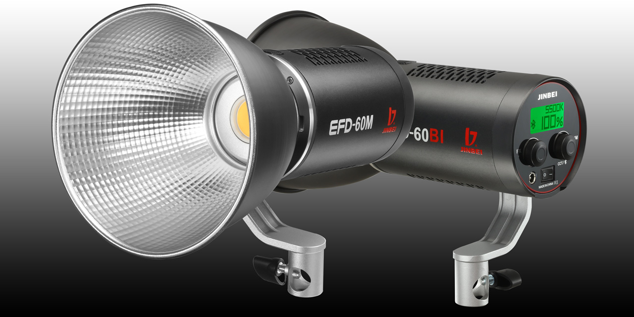 Jinbei stellt vor: LED-Dauerlicht EFD-60M und EFD-60Bi Bi-Color