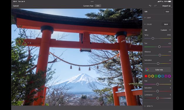 Adobe Camera Raw kommt für Photoshop auf dem iPad