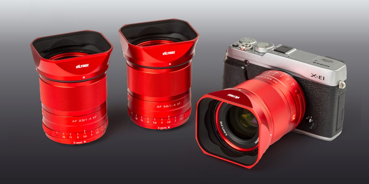 Neu von Rollei: Viltrox-Objektive für Fuji X in Rot