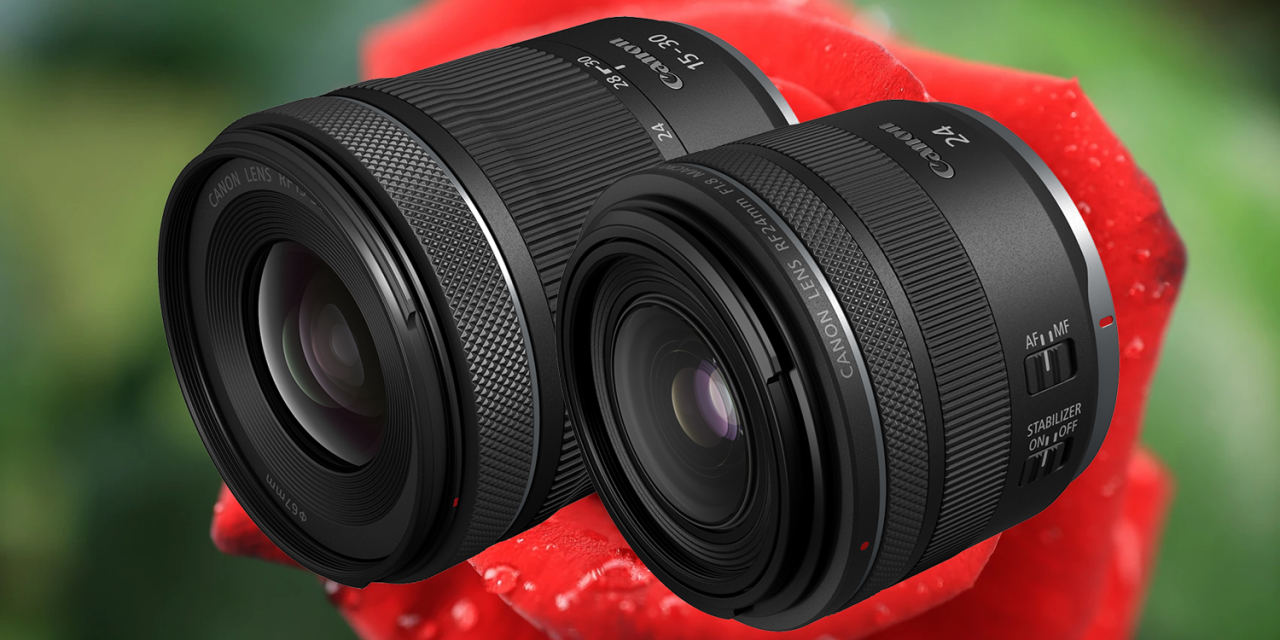 Neu von Canon für EOS R: RF 24mm f1,8 Macro IS STM und RF 15-30mm f4,5-6,3 IS STM