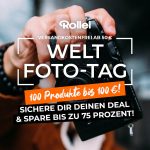 Knallhart kalkuliert: Rollei Weltfototag mit Angeboten für 50 Euro, 75 Euro und 100 Euro