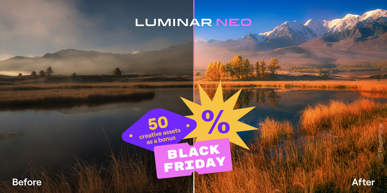 Luminar Neo Black Friday: Jetzt mit über 70 % Rabatt. Aktion verlängert!