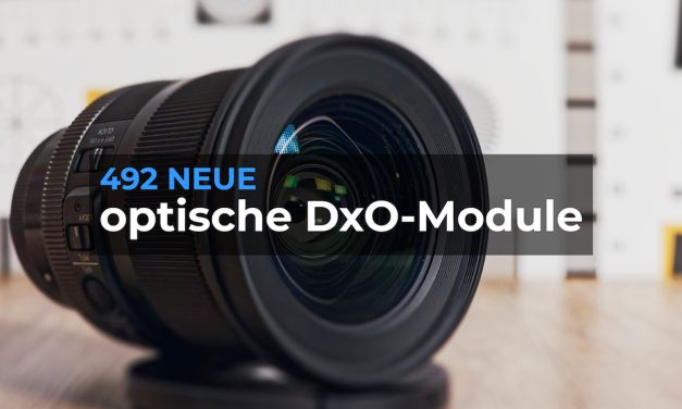 DxO: 492 neue optische Module für PhotoLab, PureRAW, FilmPack, ViewPoint und Nik Perspective Efex veröffentlicht