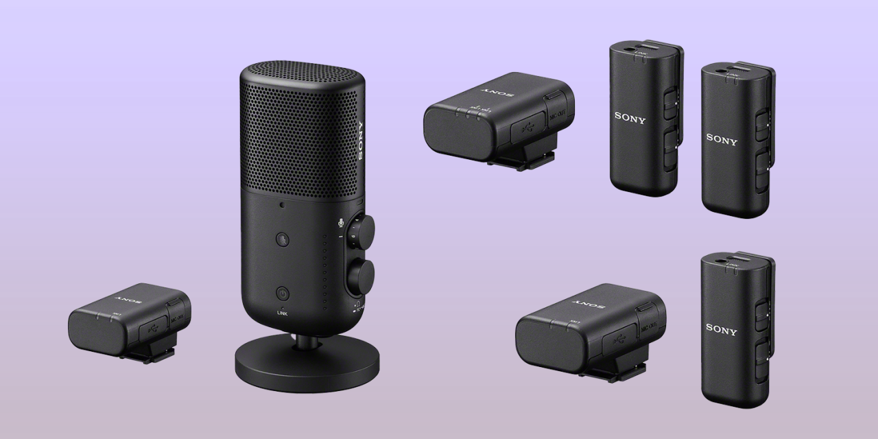 Neu von Sony: Drei kabellose Mikrofone für den Videoton
