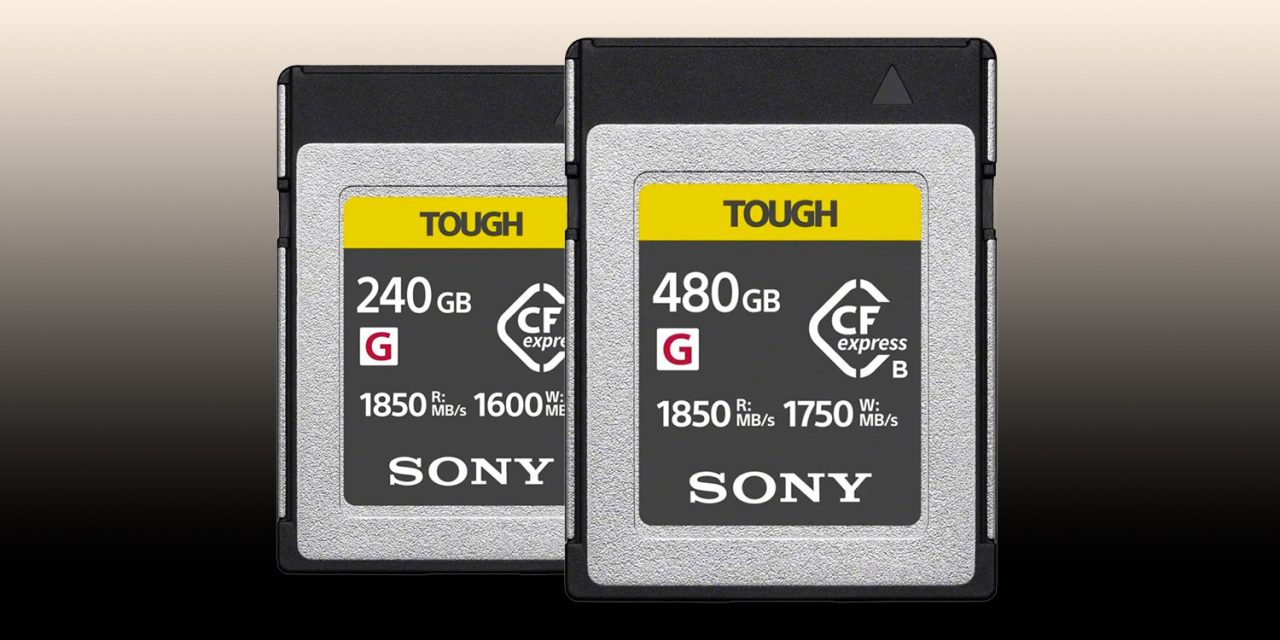 Sony stellt zwei weitere CFexpress Typ B-Speicherkarten der G-Serie vor